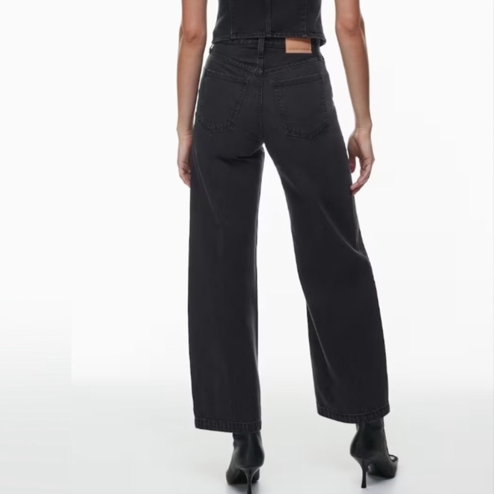 Aritzia Black Wide Leg Flared Jeans - Picture 13 of 13